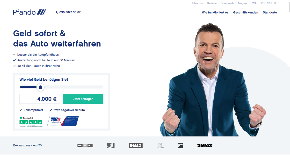 Ist Pfando seriös? Oberlandesgericht bewertet Geschäftsmodell als sittenwidrig.